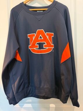Colosseum Athletics Auburn Tigers Performance Crewneck Sweatshirt Navy Men's XL
